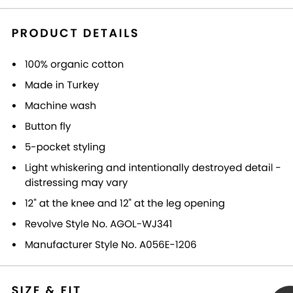 NWT Riley High Rise Straight Crop 26 - Picture 5 of 16